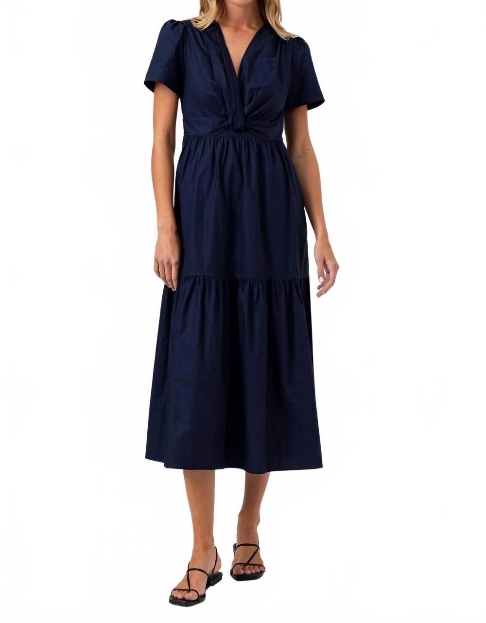 NEW SUNDAYS fleet midi dress in navy